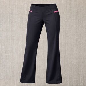 Lululemon Wide Leg Loose Fit Pant - Dark Grey/Pink Trim